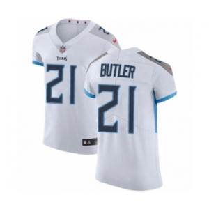 Men's Nike Tennessee Titans #21 Malcolm Butler White Vapor Untouchable Elite Player NFL Jersey