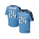 Men's Nike Tennessee Titans #24 Daimion Stafford Elite Light Blue Team Color NFL Jersey
