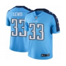 Men's Nike Tennessee Titans #33 Dion Lewis Elite Light Blue Rush Vapor Untouchable NFL Jersey
