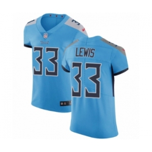 Men's Nike Tennessee Titans #33 Dion Lewis Light Blue Alternate Vapor Untouchable Elite Player NFL Jersey