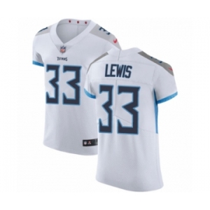 Men's Nike Tennessee Titans #33 Dion Lewis White Vapor Untouchable Elite Player NFL Jersey