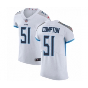 Men's Nike Tennessee Titans #51 Will Compton White Vapor Untouchable Elite Player NFL Jersey