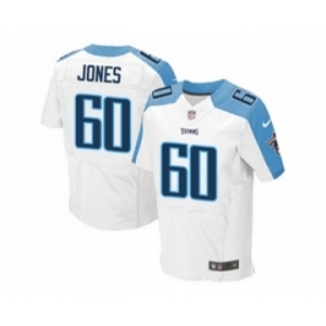 Men's Nike Tennessee Titans #60 Ben Jones Elite White NFL Jersey