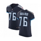 Men's Nike Tennessee Titans #76 Xavier Su'a-Filo Navy Blue Team Color Vapor Untouchable Elite Player NFL Jersey