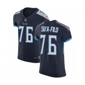 Men's Nike Tennessee Titans #76 Xavier Su'a-Filo Navy Blue Team Color Vapor Untouchable Elite Player NFL Jersey