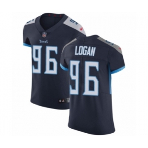 Men's Nike Tennessee Titans #96 Bennie Logan Navy Blue Team Color Vapor Untouchable Elite Player NFL Jersey