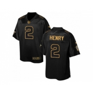 Nike Tennessee Titans #2 Derrick Henry Black Men's Stitched NFL Elite Pro Line Gold Collection Jersey