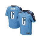 Nike Tennessee Titans #6 Brett Kern Light Blue Team Color Men Stitched NFL Elite Jersey