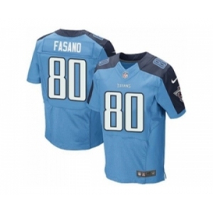 Nike Tennessee Titans #80 Anthony Fasano Light Blue Jerseys(Elite)