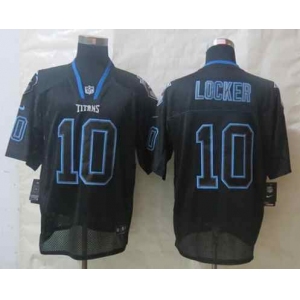 nike nfl jerseys tennessee titans #10 jake locker black[Elite lights out]