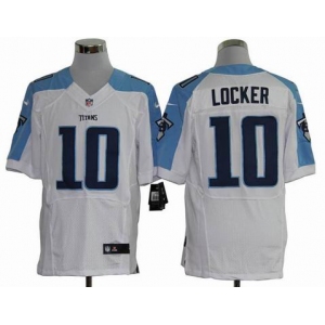 nike nfl jerseys tennessee titans #10 jake locker white[Elite]