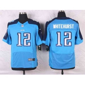 nike nfl jerseys tennessee titans #12 whitehurst lt.blue[Elite]