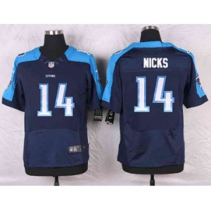 nike nfl jerseys tennessee titans #14 nicks blue[Elite]