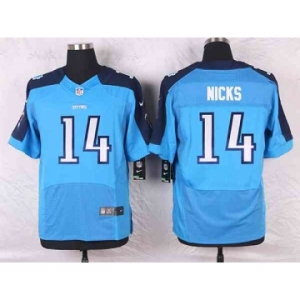 nike nfl jerseys tennessee titans #14 nicks lt.blue[Elite]