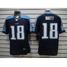nike nfl jerseys tennessee titans #18 kenny britt dk.blue[Elite]