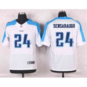 nike nfl jerseys tennessee titans #24 sensabaugh white[Elite]