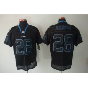 nike nfl jerseys tennessee titans #28 chris johnson black[Elite lights out]