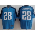 nike nfl jerseys tennessee titans #28 johnson blue[Elite]