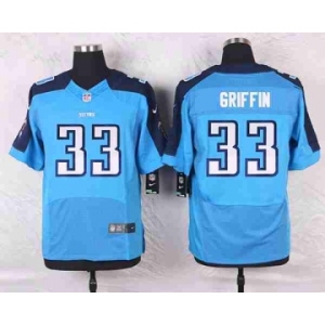 nike nfl jerseys tennessee titans #33 griffin lt.blue[Elite]