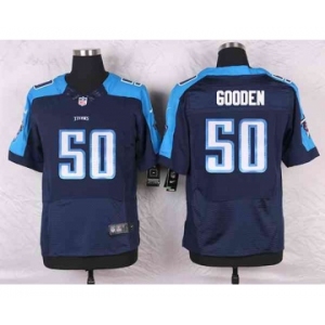 nike nfl jerseys tennessee titans #50 gooden blue[Elite]