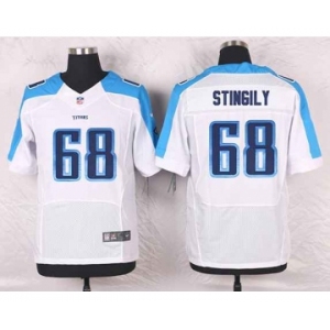 nike nfl jerseys tennessee titans #68 stingily white[Elite]