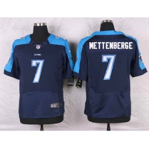 nike nfl jerseys tennessee titans #7 mettenberge blue[Elite]