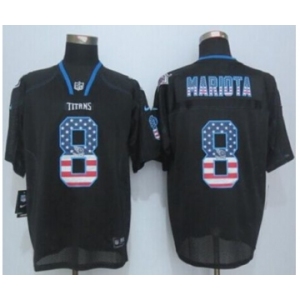 nike nfl jerseys tennessee titans #8 mariota black[Elite USA flag fashion][mariota]
