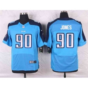 nike nfl jerseys tennessee titans #90 jones lt.blue[Elite]