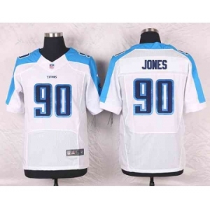 nike nfl jerseys tennessee titans #90 jones white[Elite]
