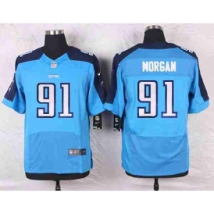nike nfl jerseys tennessee titans #91 morgan lt.blue[Elite]