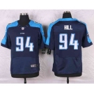 nike nfl jerseys tennessee titans #94 hill blue[Elite]