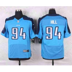 nike nfl jerseys tennessee titans #94 hill lt.blue[Elite]