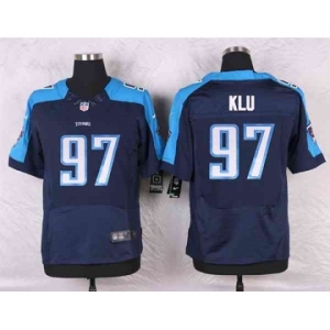 nike nfl jerseys tennessee titans #97 klu blue[Elite]