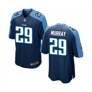 Men Tennessee Titans #29 DeMarco Murray Navy Game Jersey