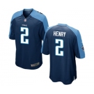 Men's Nike Tennessee Titans #2 Derrick Henry Game Navy Blue Alternate NFL Jersey