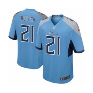 Men's Nike Tennessee Titans #21 Malcolm Butler Game Light Blue Alternate NFL Jersey