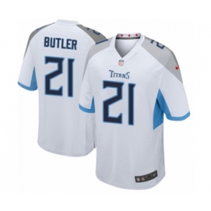 Men's Nike Tennessee Titans #21 Malcolm Butler Game White NFL Jersey