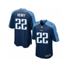 Men's Nike Tennessee Titans #22 Derrick Henry Game Navy Blue Alternate NFL Jersey