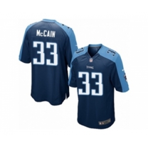 Men's Nike Tennessee Titans #33 Brice McCain Game Navy Blue Alternate NFL Jersey