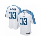 Men's Nike Tennessee Titans #33 Brice McCain Game White NFL Jersey