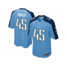 Men's Nike Tennessee Titans #45 Jalston Fowler Game Light Blue Team Color NFL Jersey