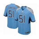 Men's Nike Tennessee Titans #51 Will Compton Game Light Blue Alternate NFL Jersey