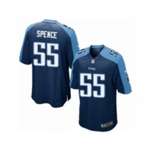 Men's Nike Tennessee Titans #55 Sean Spence Game Navy Blue Alternate NFL Jersey