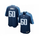 Men's Nike Tennessee Titans #60 Ben Jones Game Navy Blue Alternate NFL Jersey