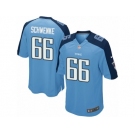Men's Nike Tennessee Titans #66 Brian Schwenke Game Light Blue Team Color NFL Jersey
