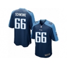Men's Nike Tennessee Titans #66 Brian Schwenke Game Navy Blue Alternate NFL Jersey