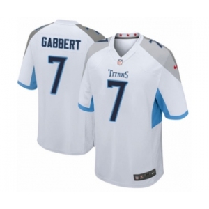 Men's Nike Tennessee Titans #7 Blaine Gabbert Game White NFL Jersey