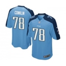 Men's Nike Tennessee Titans #78 Jack Conklin Game Light Blue Team Color NFL Jersey