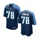 Men's Nike Tennessee Titans #78 Jack Conklin Game Navy Blue Alternate NFL Jersey