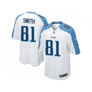 Men's Nike Tennessee Titans #81 Jonnu Smith Game White NFL Jersey